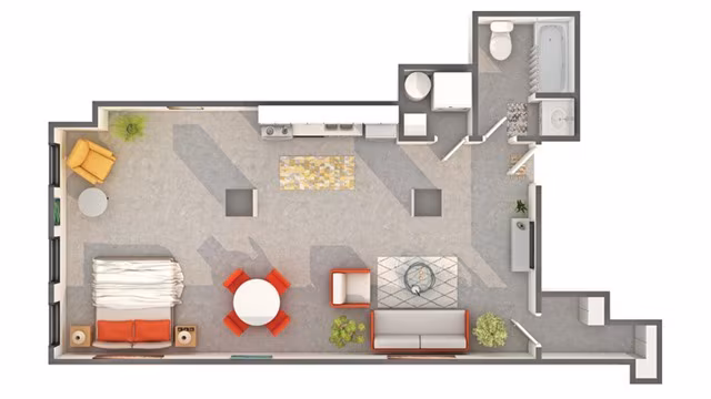 Unit 1-301 1-901 floor plan